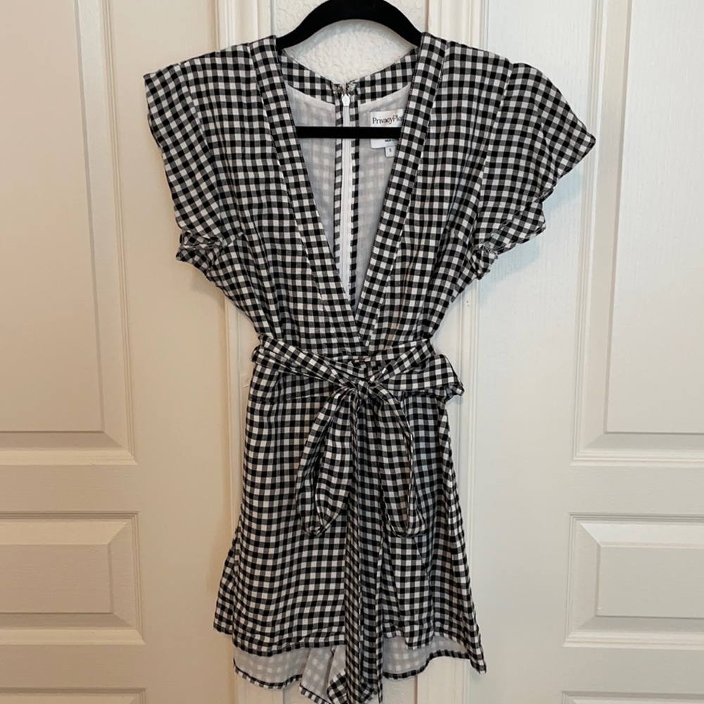 Gingham romper